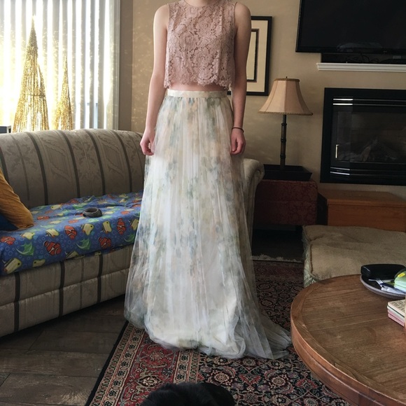 Jenny Yoo Arabella watercolour tulle skirt - Picture 8 of 9
